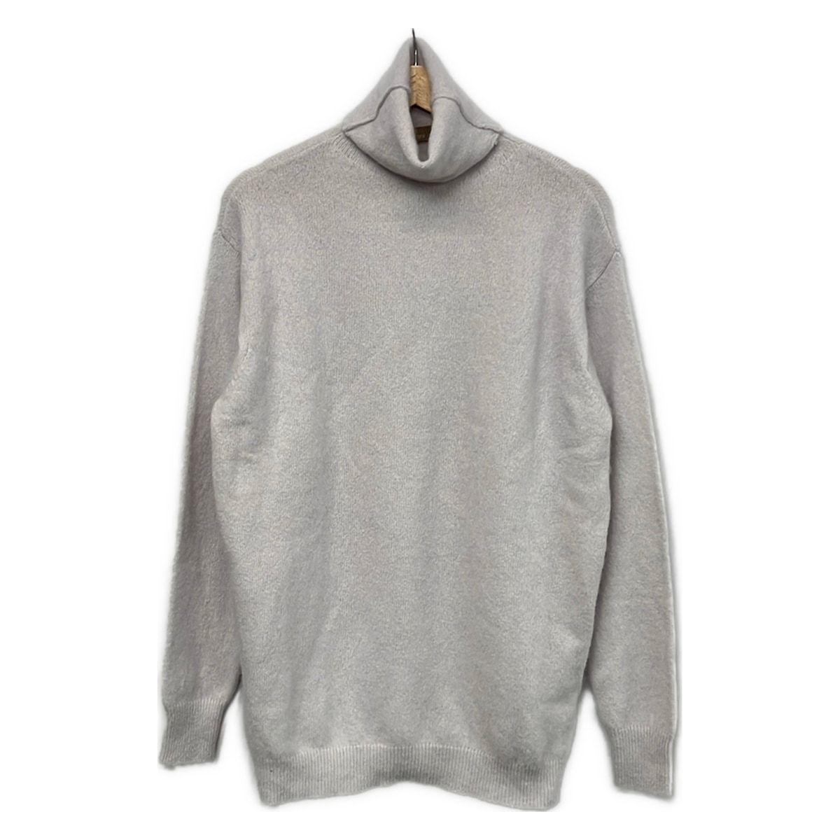 Cruciani(クルチアーニ) 長袖セーター サイズ42 L レディース美品 ライトグレー タートルネック/カシミヤ混