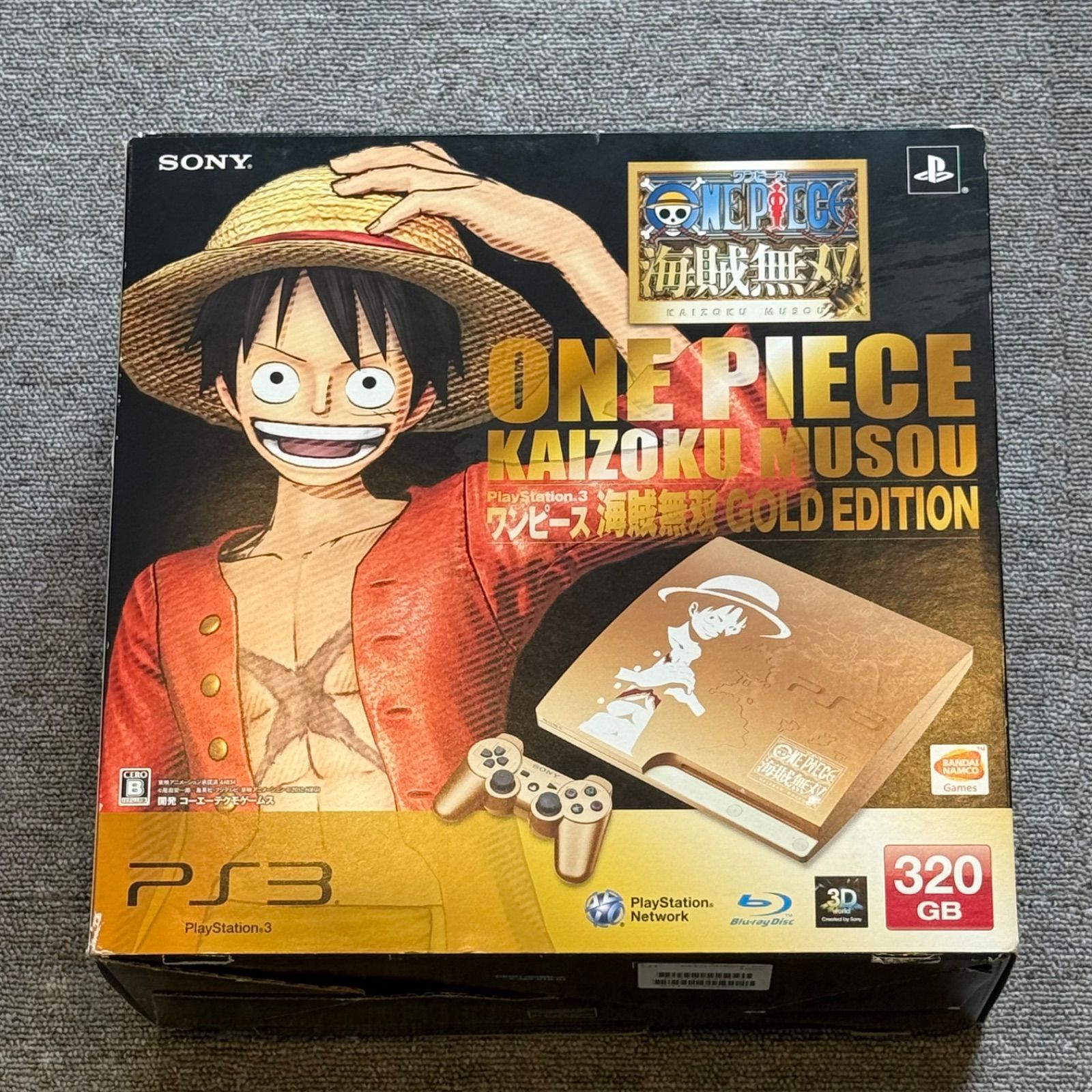 5-154 PS3 本体 ワンピース 海賊無双 箱付き 欠品あり 完動品