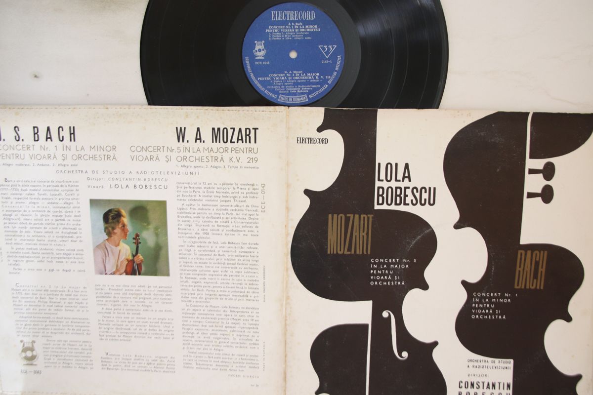 その他 LP/GF Lola Bobescu Mozart / Bach - Concert Nr.5 ECE0143 ELECTRECORD Japan Vinyl /00400 LP/GF Lola Bobescu Mozart / Bach - Concert Nr.5 ECE0143
