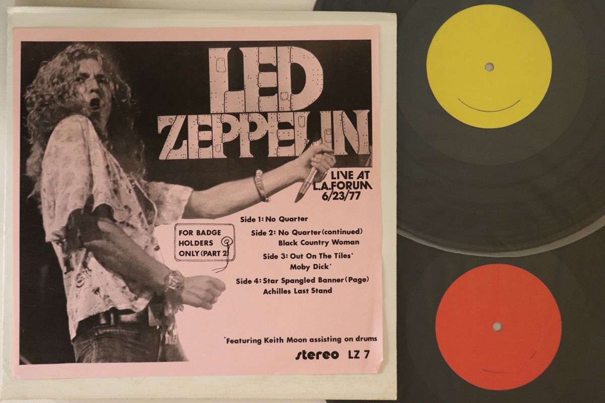 2discs LP Led Zeppelin For Badge Holders Only Part 2 LZ7 NOT ON LABAL /00520