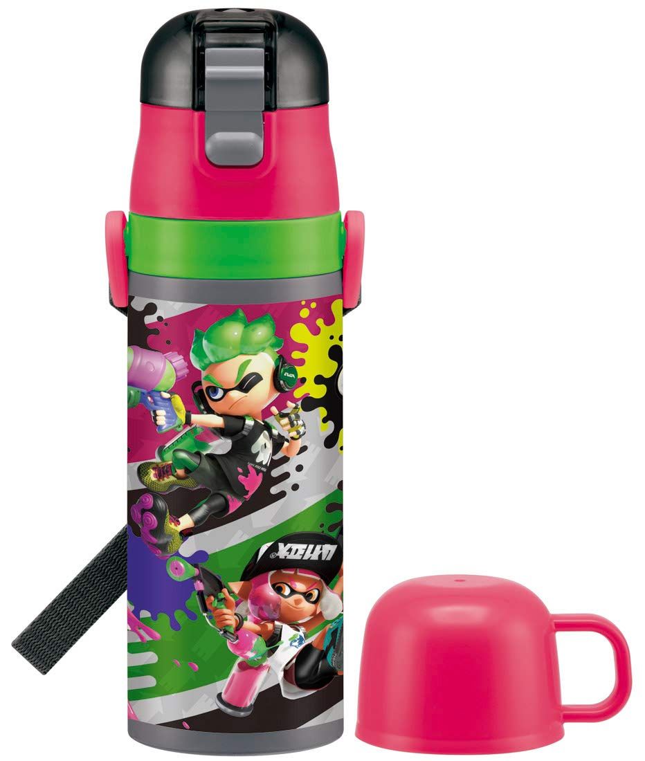 新品 スケーター(Skater) 子供用 2WAY ステンレス キッズ 水筒 コップ付き スプラトゥーン 2 430ml 男の子 SKDC4
