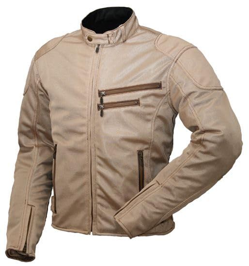 新品 ラフアンドロード(ROUGH&ROAD) ライディングZIPメッシュジャケット ベージュ L RR7313