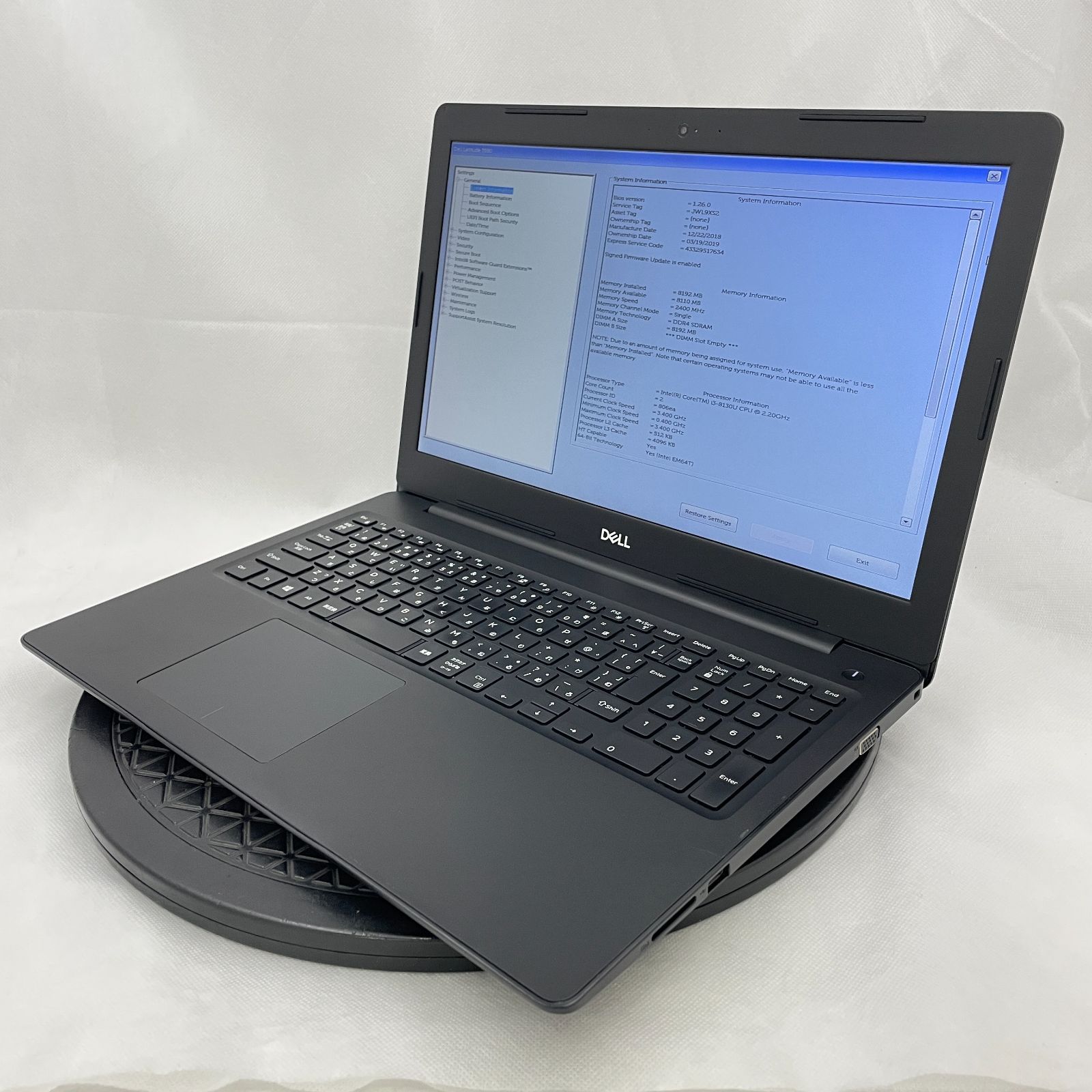 ジャンク Dell Latitude 3590 Core i3 8GB 128GB SSD - メルカリ
