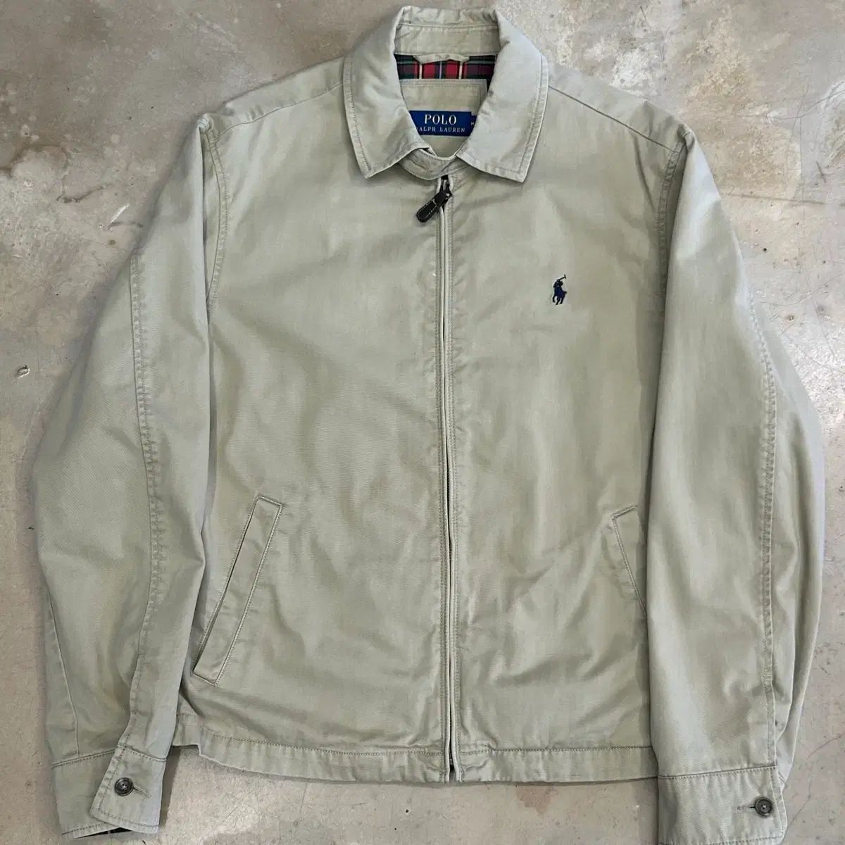 ポロラルフローレン Beige スイングトップ ジャケット M