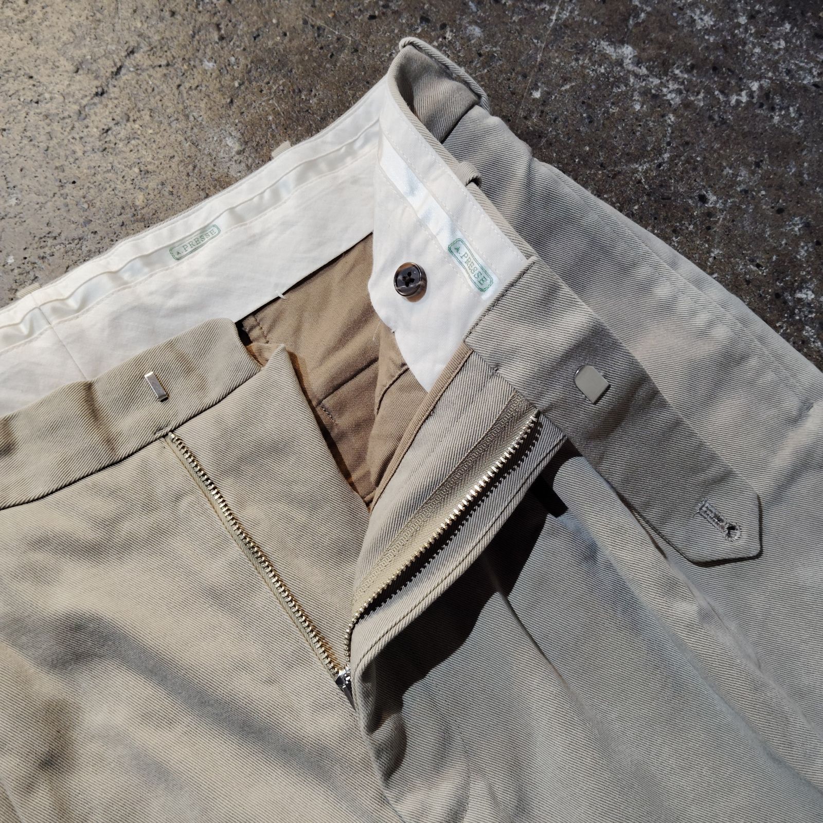 A.PRESSE 23aw Type 2 Chino Trousers チノ トラウザーパンツ ベージュ 