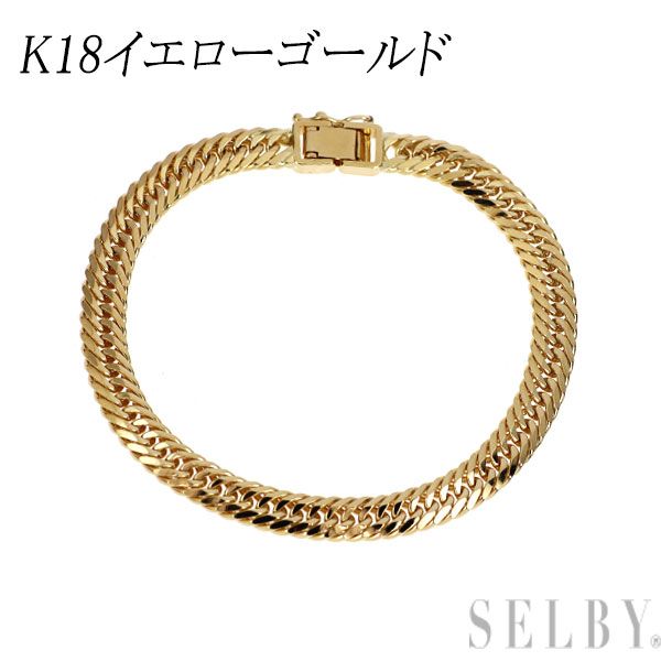 K18YG ブレスレット 喜平トリプル