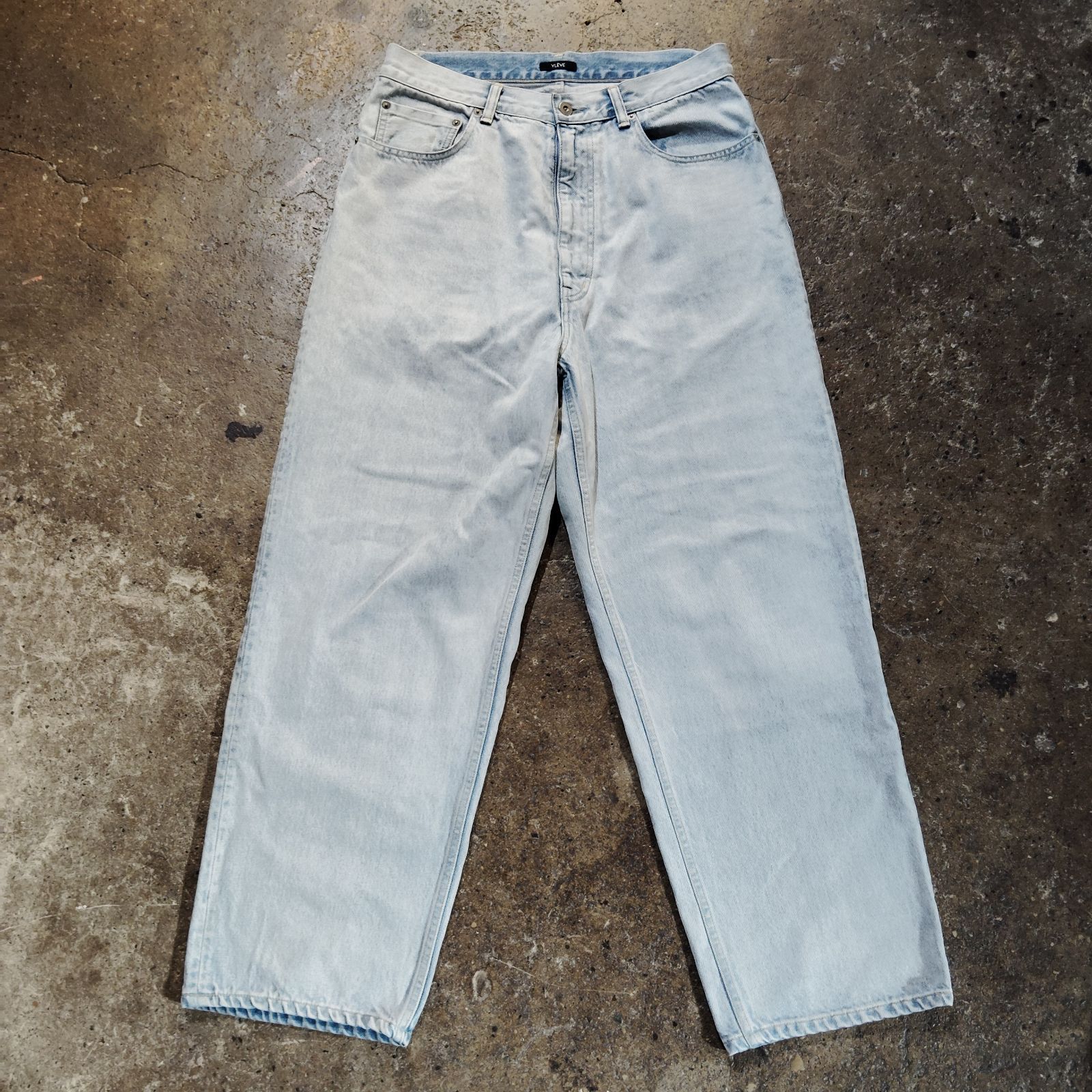YLEVE 22ss 13.5oz DENNIM BAGGY FADE デニムパンツ バギーデニム 4 ライトブルー イレーヴ UM46-1704240545