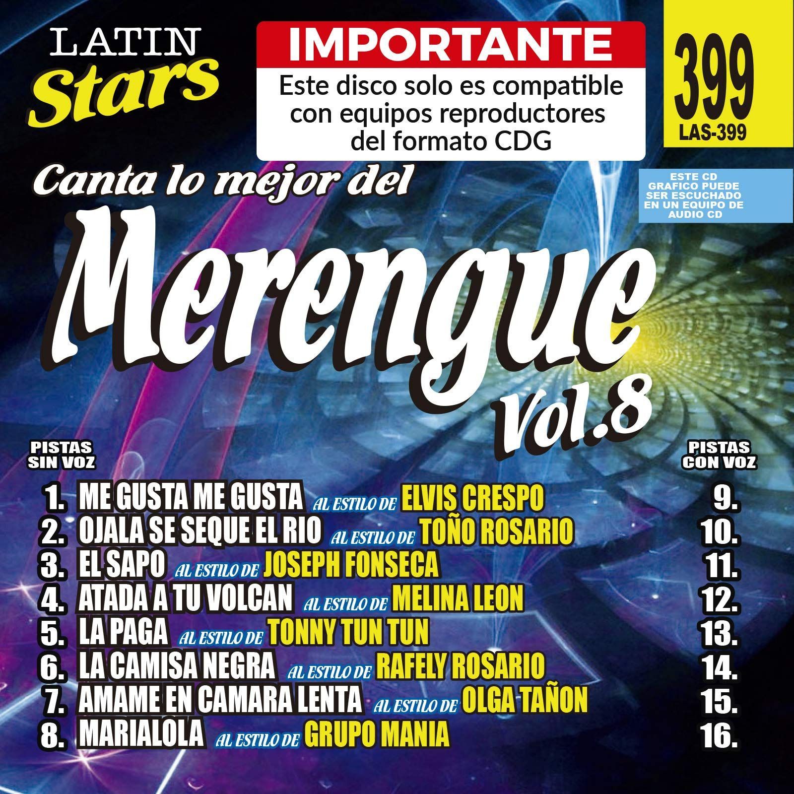 【CD】Karaoke Latin Stars 8
