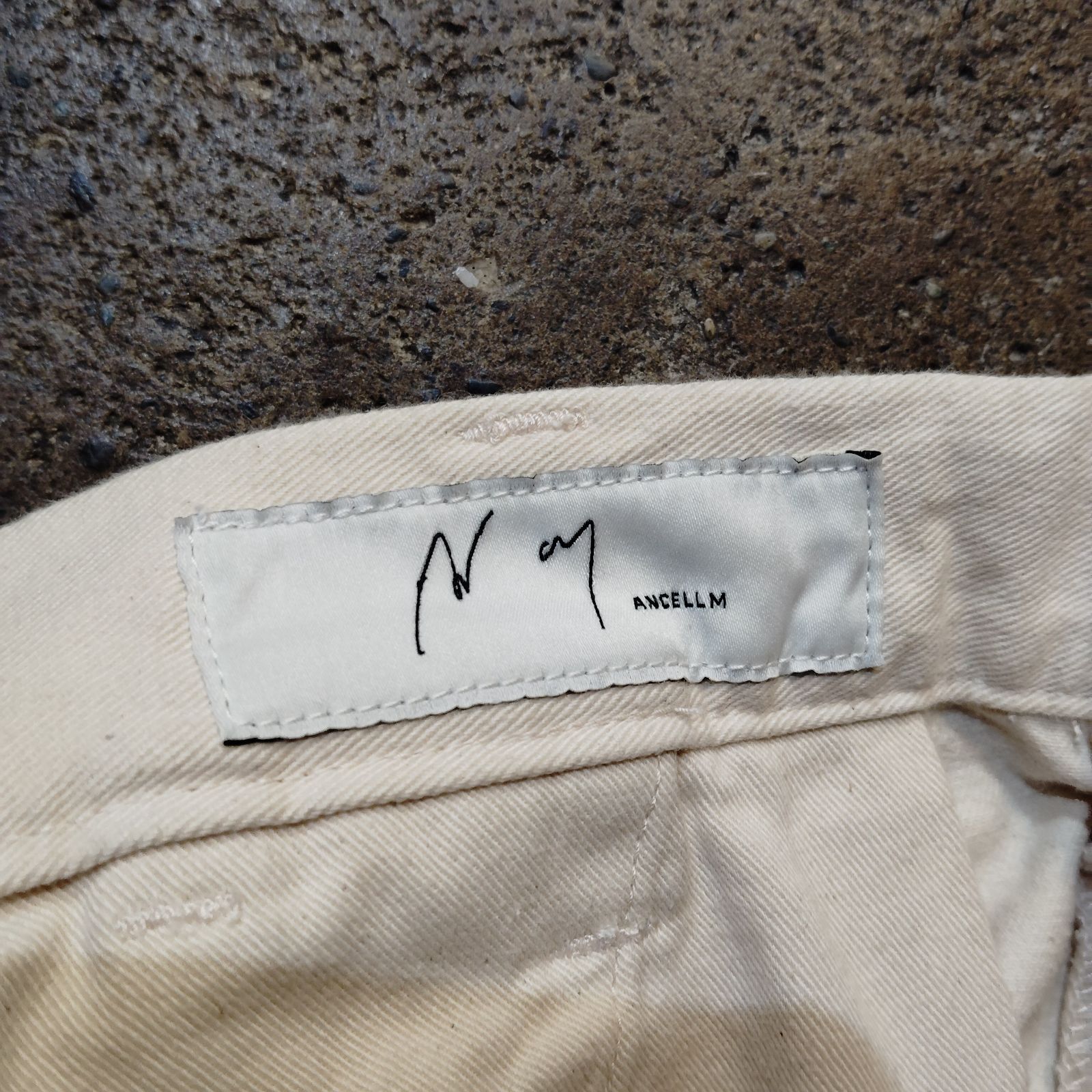 ANCELLM 24ss PAINT CHINO TROUSERS ペイント加工 チノ トラウザー
