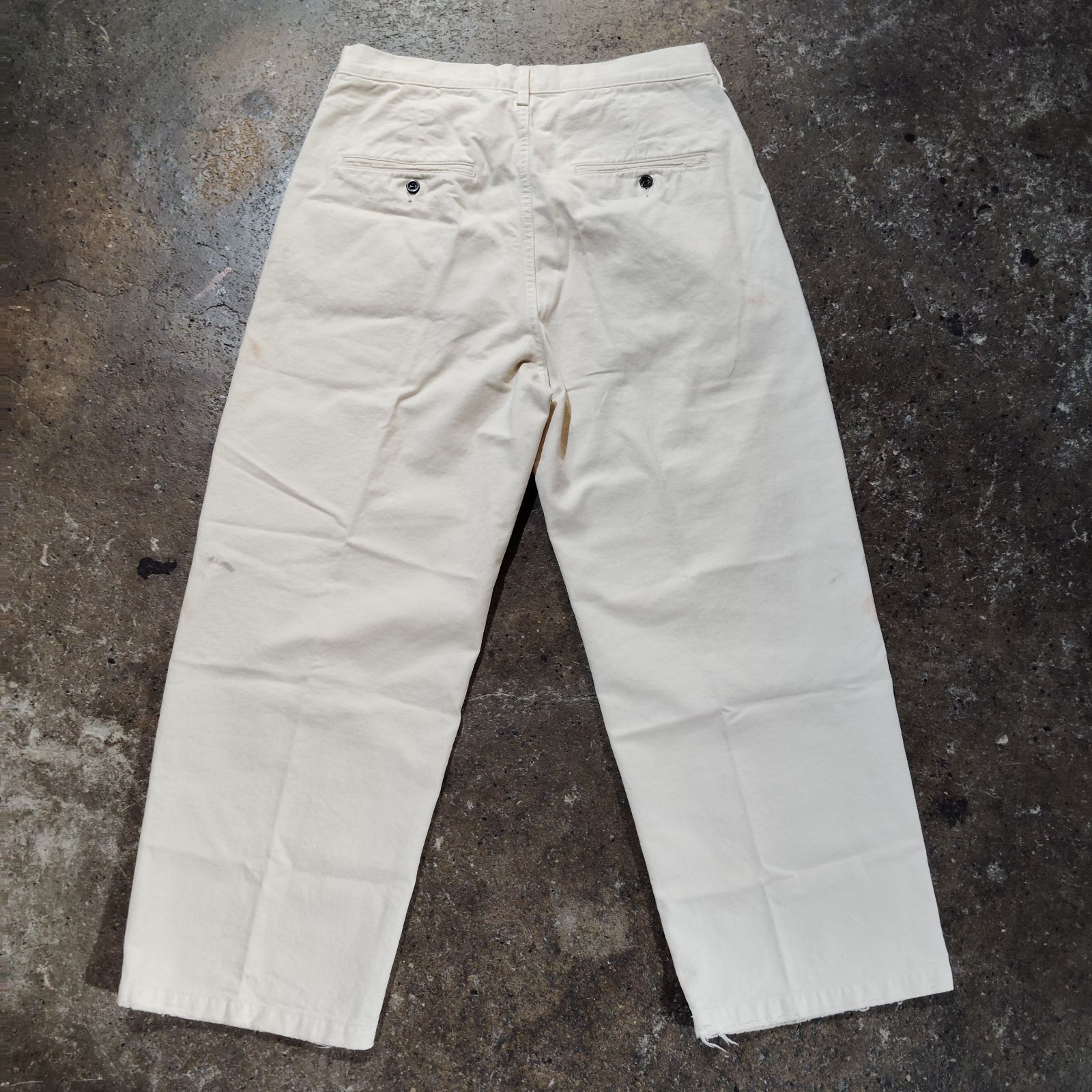 ANCELLM 24ss PAINT CHINO TROUSERS ペイント加工 チノ トラウザー