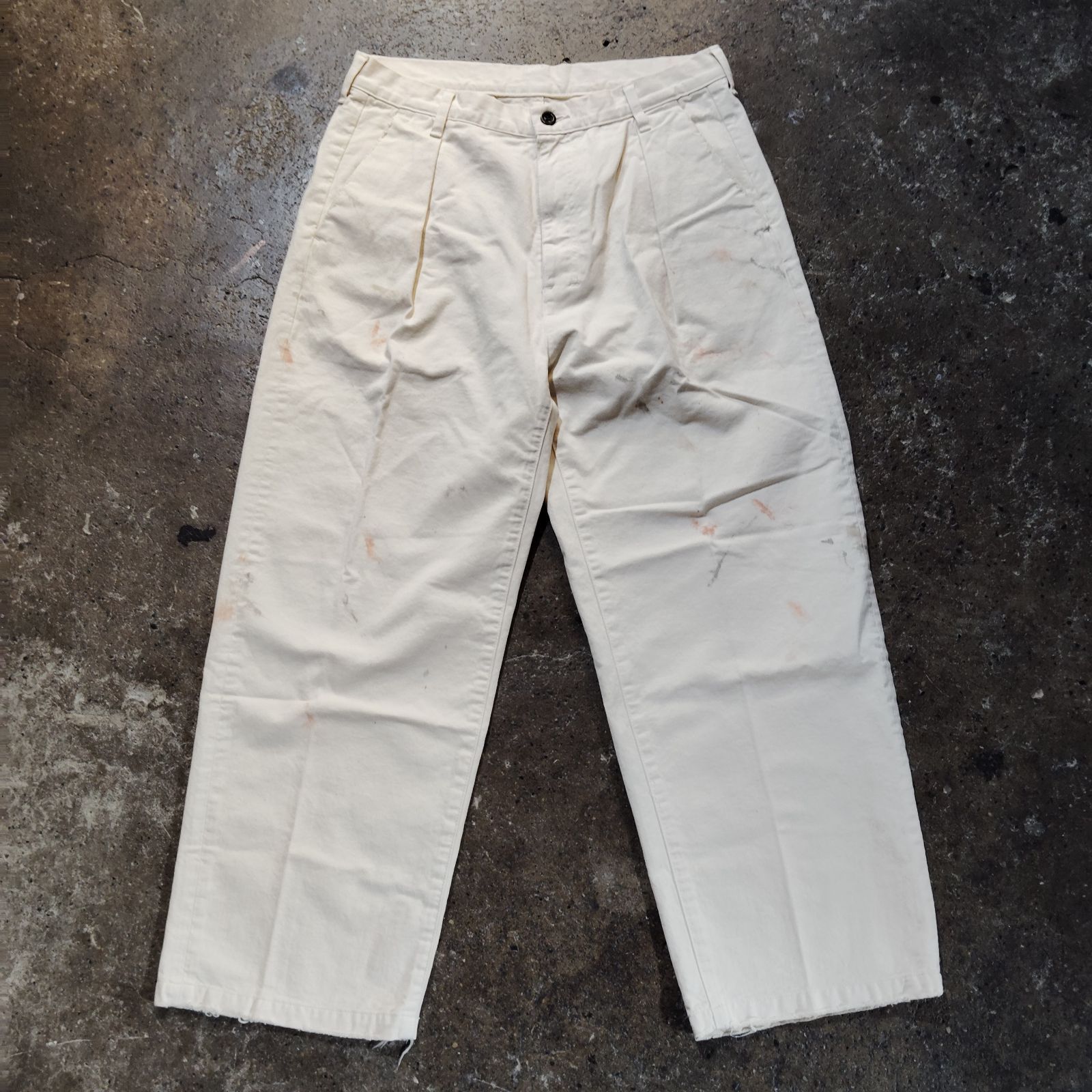 ANCELLM 24ss PAINT CHINO TROUSERS ペイント加工 チノ トラウザー