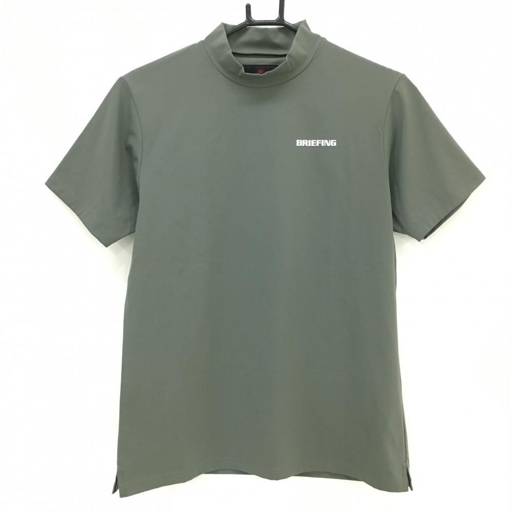 BRIEFING ハイネック半袖シャツ グレー 超美品】ブリーフィング 半袖