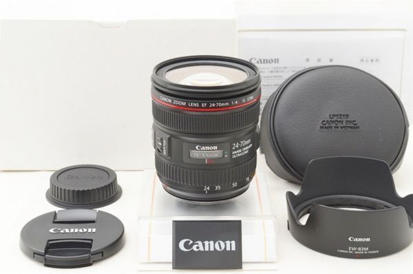 ☆極上美品☆ Canon キャノン EF 24-70mm F4 L IS USM 元箱 付属品 ♯26052308