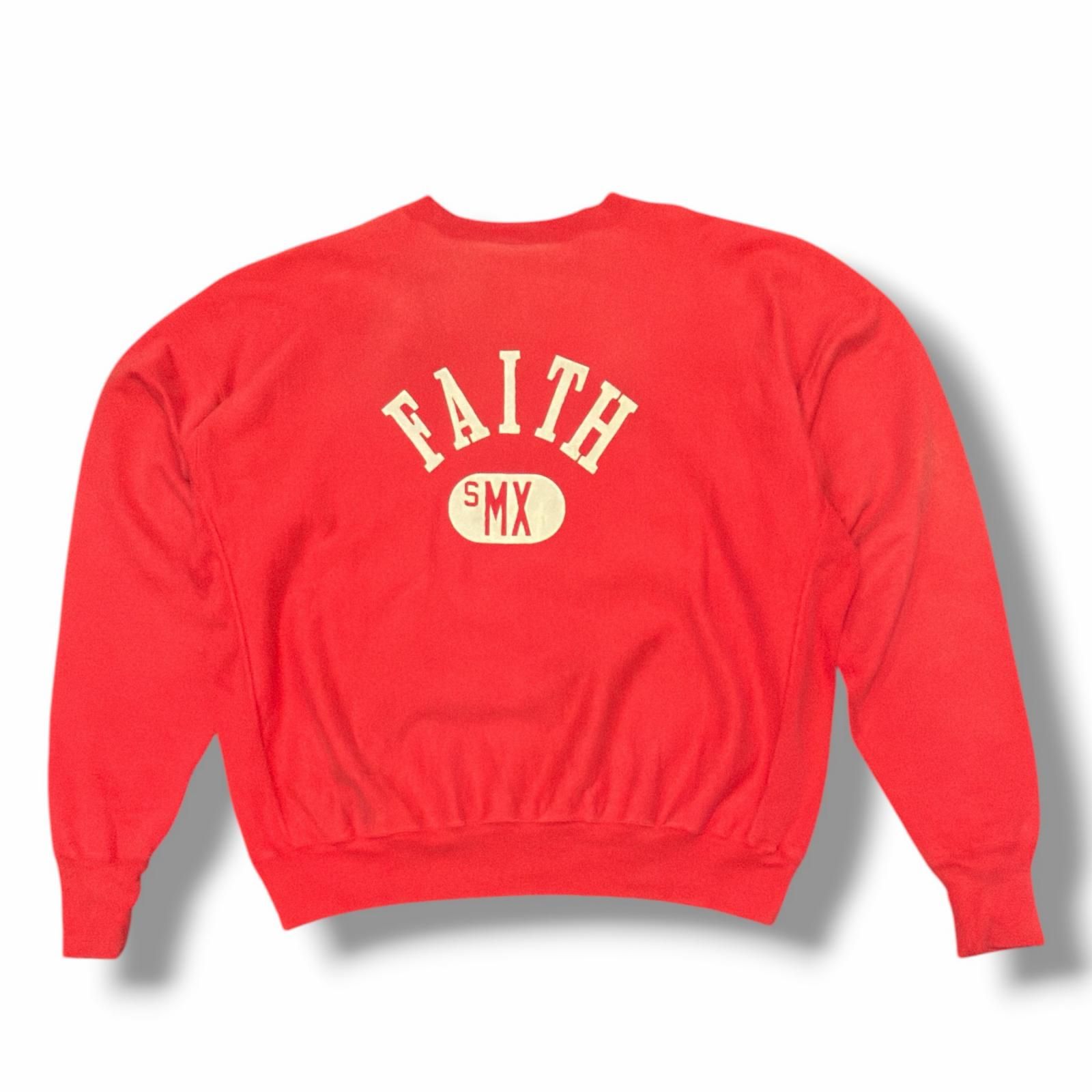 参考上代51700円 SAINT MICHAEL 22AW CRW SWT / FAITH クウーネック