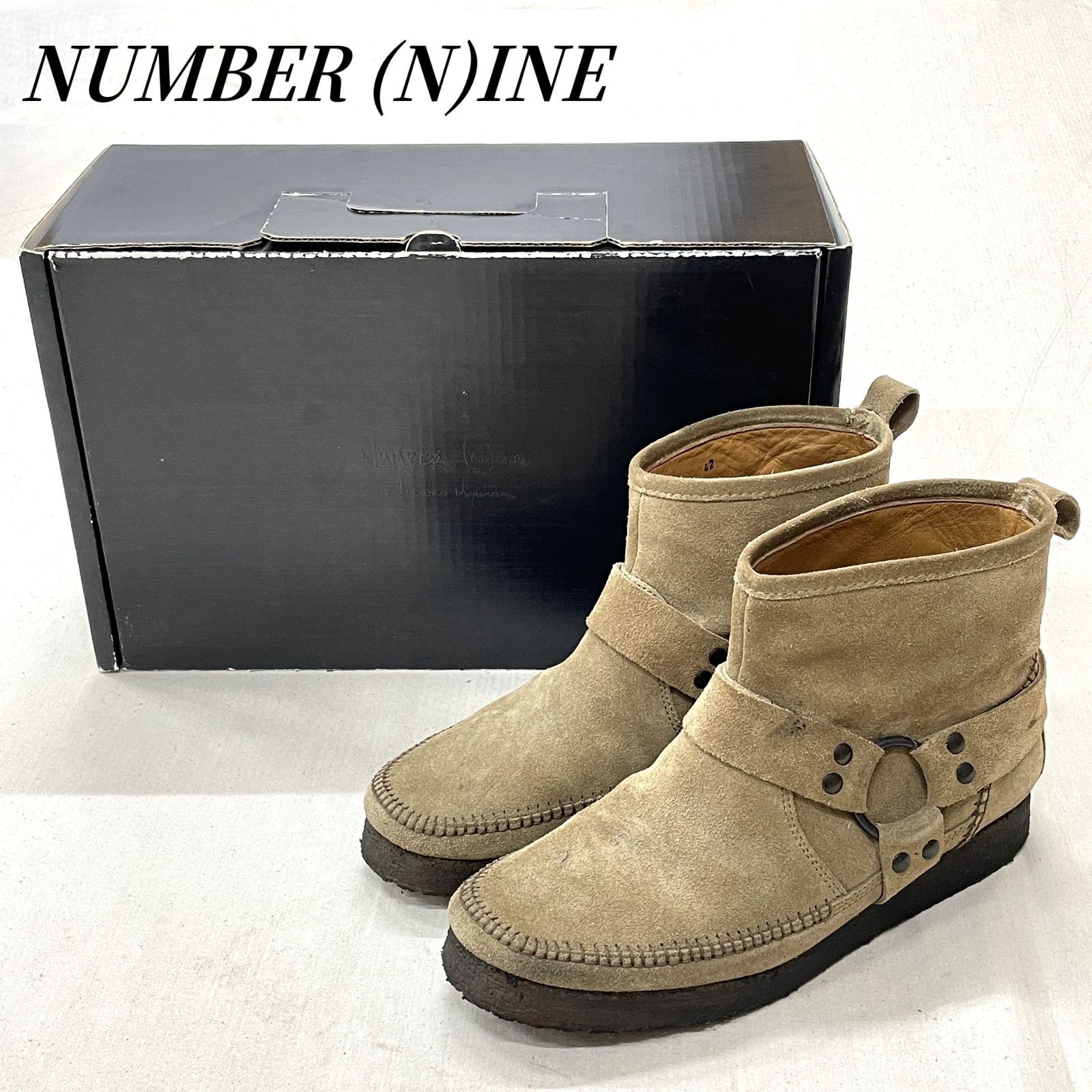 NUMBER (N)INE ナンバーナイン タカヒロ ミヤシタ スウェード リングブーツ 42 BRN/ブラウン