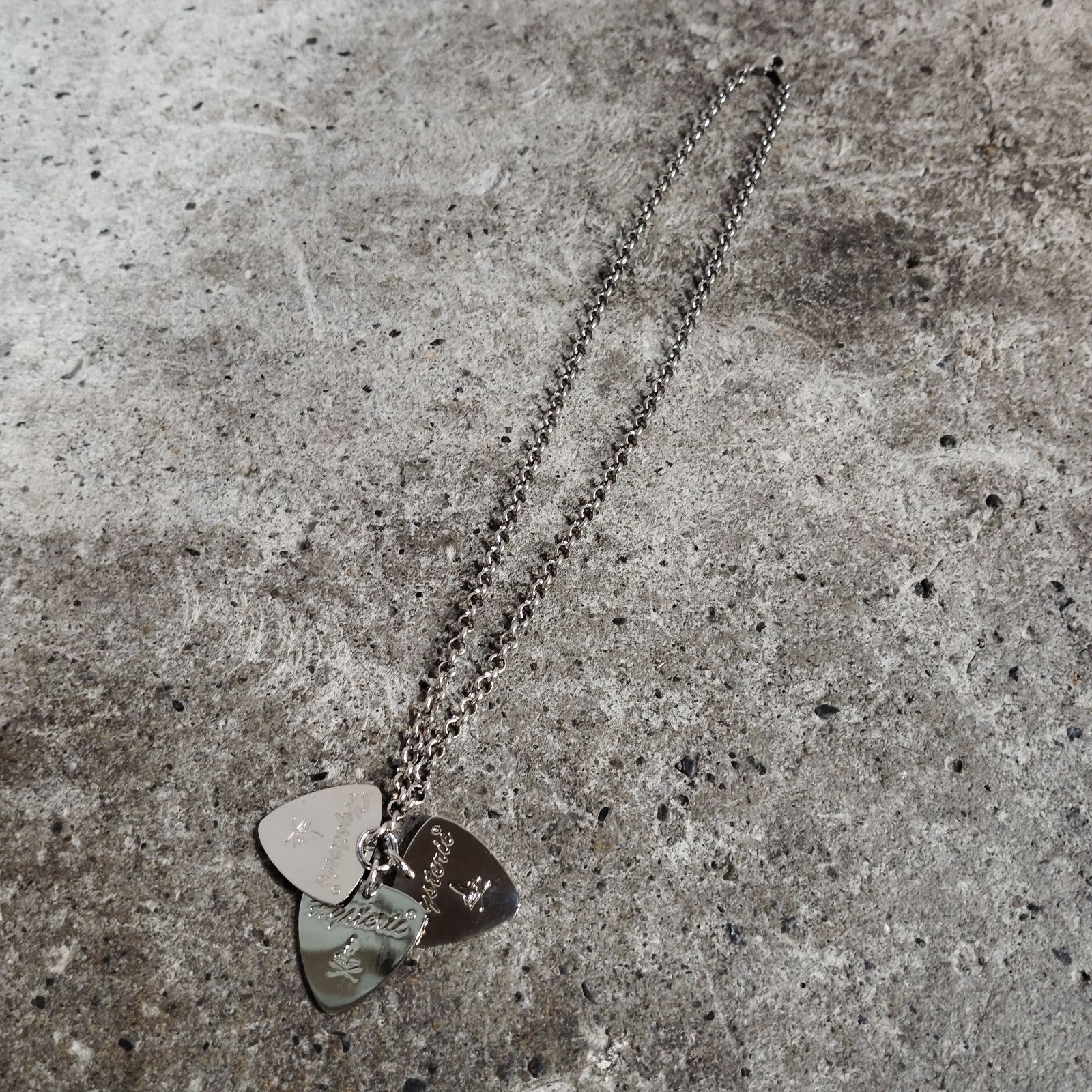 HYSTERIC GLAMOUR WOMAN ON SKULL PICK ネックレス シルバー