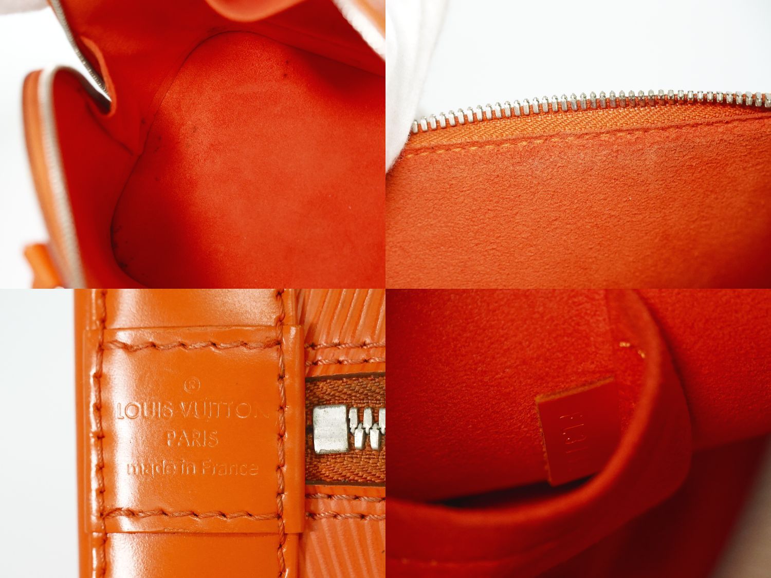 本物 ルイヴィトン LOUIS VUITTON LV アルマ エピ レザー ハンドバッグ 