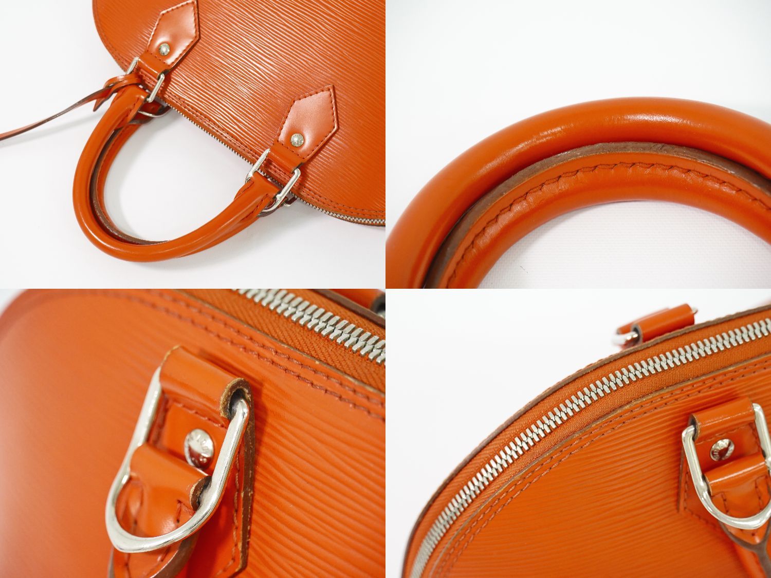本物 ルイヴィトン LOUIS VUITTON LV アルマ エピ レザー ハンドバッグ