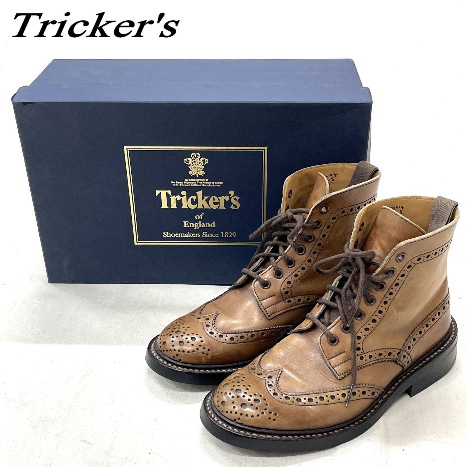 Tricker's トリッカーズ カントリーブーツ M2508 モールトン 25㎝ BRN