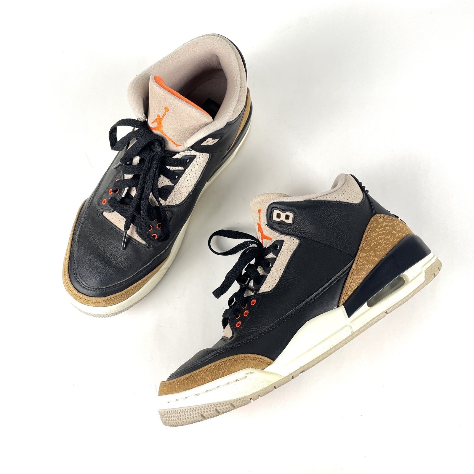 NIKE　ナイキ　2021　CT8532-008　AIR　JORDAN　3　RETRO　エア　ジョーダン　3　レトロ　スニーカー　27cm　BLACK/RUSH　ORANGE-FOSSIL　STONE-SAIL