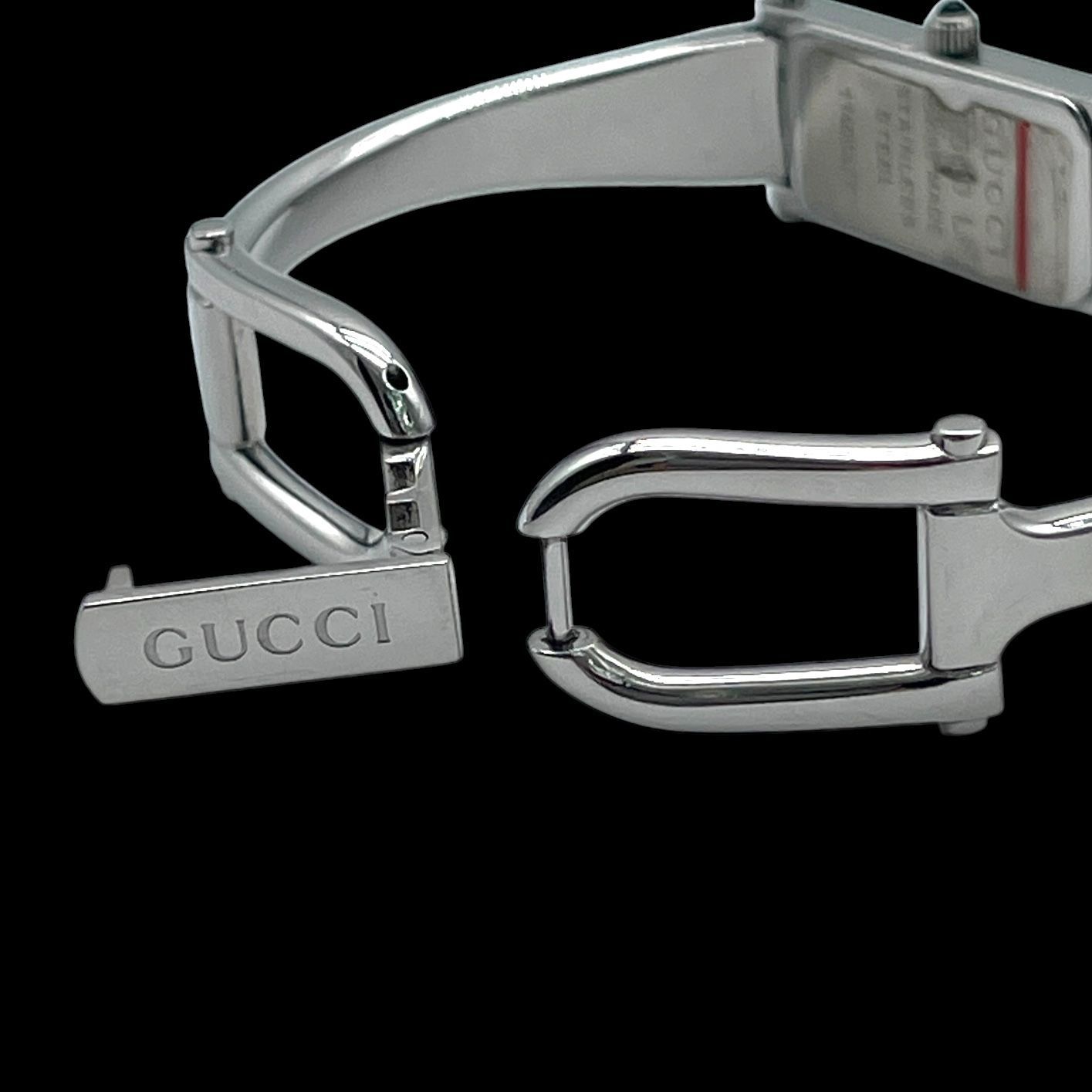 新品電池 稼働品 GUCCI グッチ レディース腕時計 1500L クォーツQZ