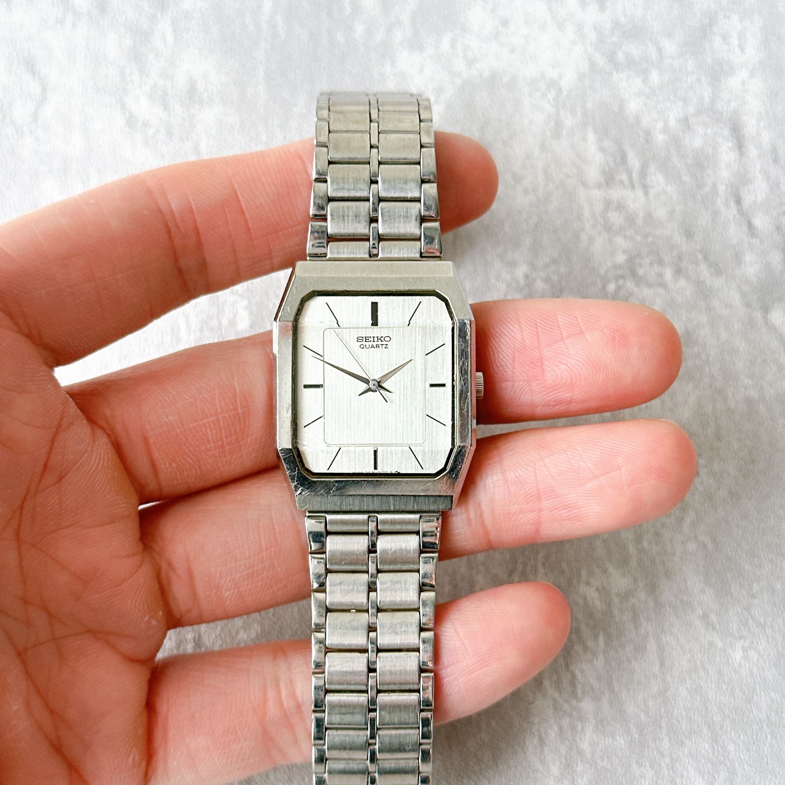 SEIKO セイコー クォーツ 7431-5120 スクエア レトロ SEIKO Quartz セイコークオーツ 7431-5120 シャリオ 3面カットガラス