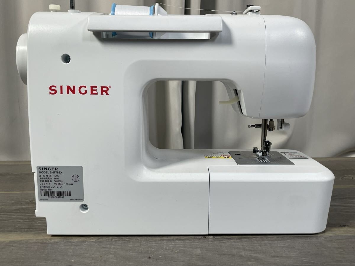 3873 SINGER シンガー コンピューターミシン SN778EX 裁縫 手芸 ハンド