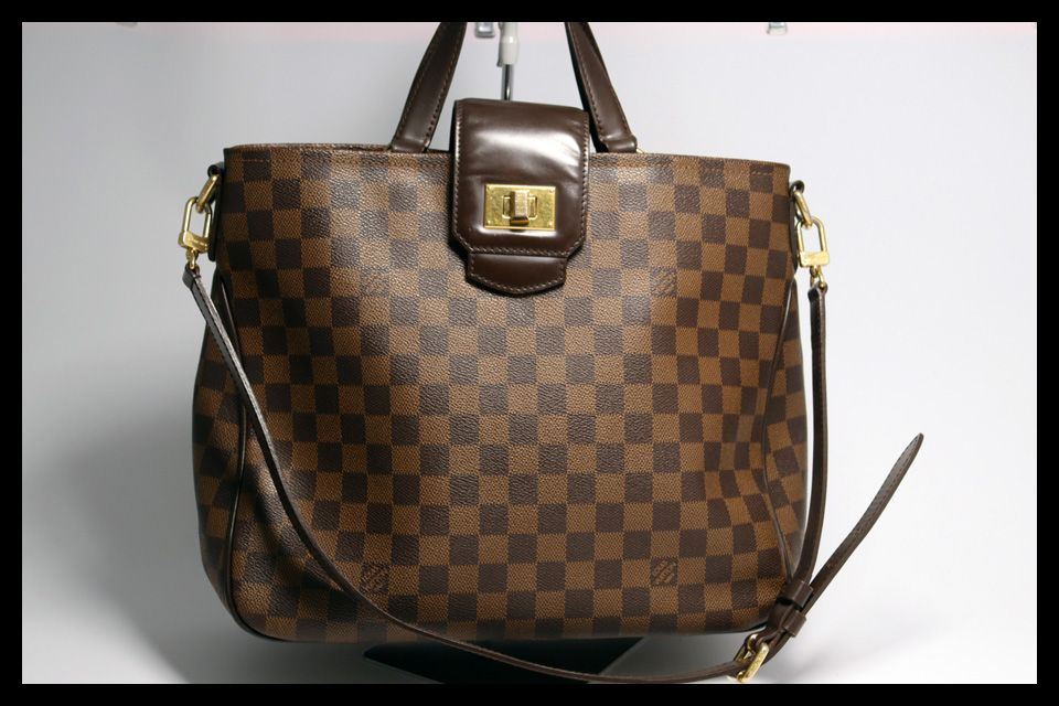 ■LOUIS VUITTON ダミエ カバ ローズベリー レザー 2way トートバッグ ルイヴィトン ■0507pg412-9K