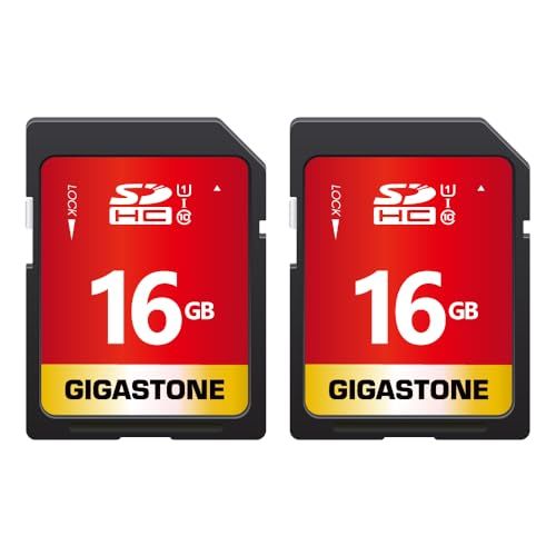 【5年保証】GIGASTONE 16GB SDカード 2個セット SDHC UHS-I U1 C10 80MB/s メモリーカード フルHD ビデオ デジタルカメラ 高速記録 ミニケース2個付きt 7d16314b