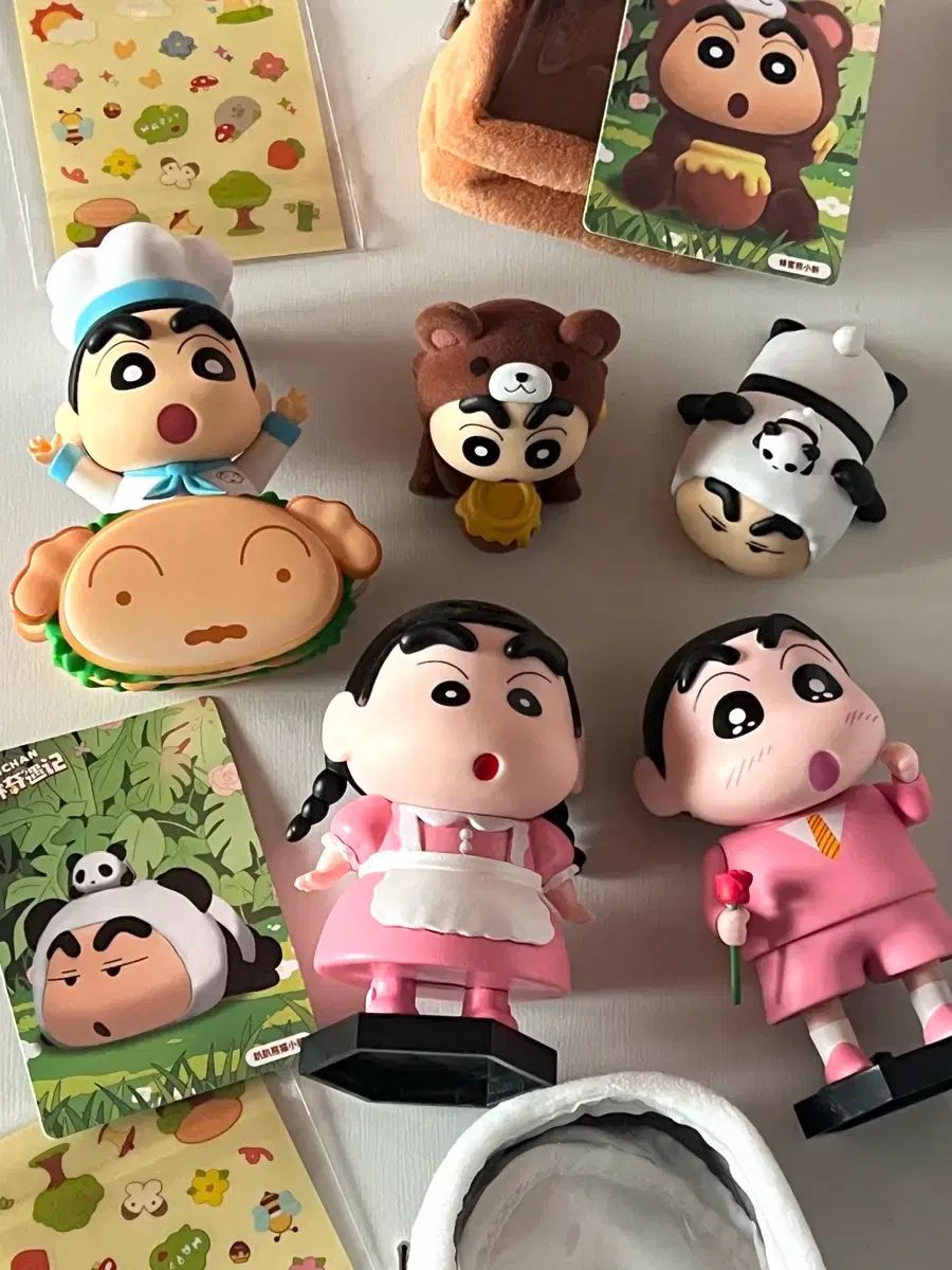 (まとめ) クレヨンしんちゃん メイド フィギュア セット