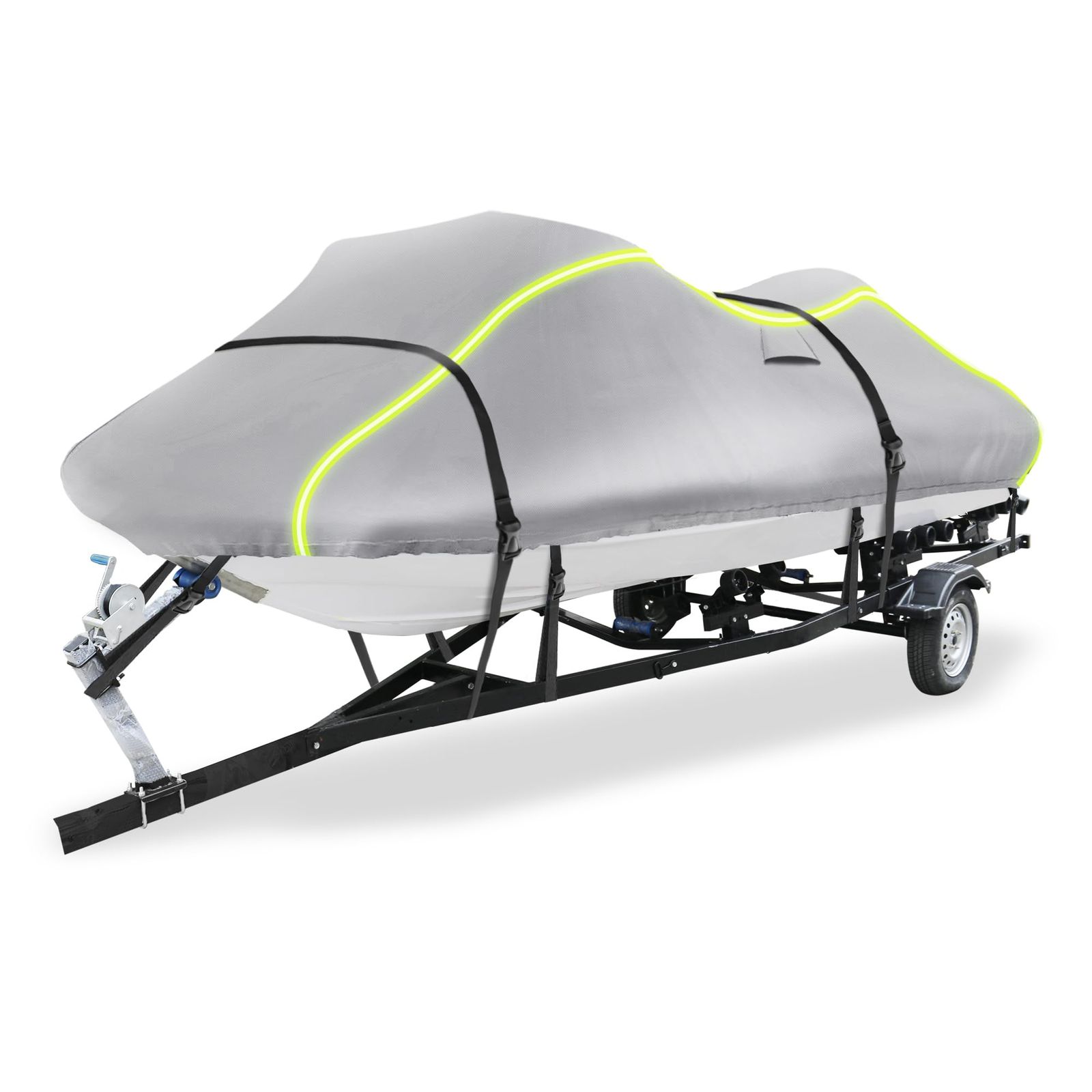 新品 X AUTOHAUX ジェットスキーカバー96-102（1シーター用） 300Dデューティーオックスフォード アンチUV 防水トレーラブルPWCカバー Yamahaに対応 SeaDooに対応 Kawa sakiに対応用2つのエアベント10本のストラッ