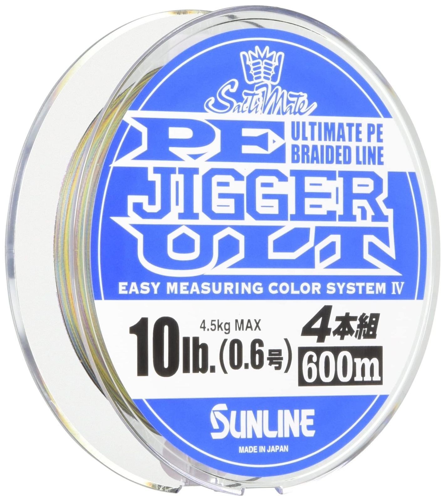サンライン(SUNLINE) PEライン ソルティメイト ジガー ULT 4本組 600m 0.6号 10lb