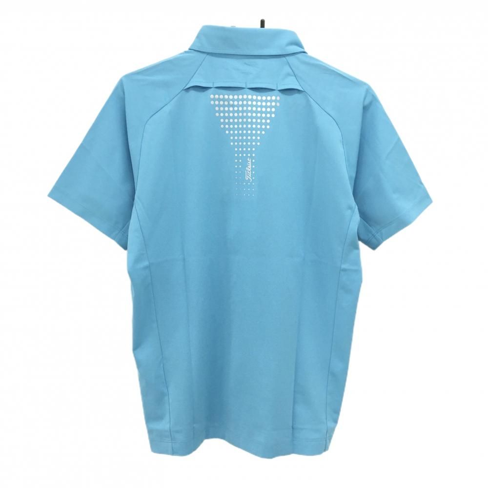新品】タイトリスト×メルセデスベンツ 半袖ポロシャツ ライトブルー 胸