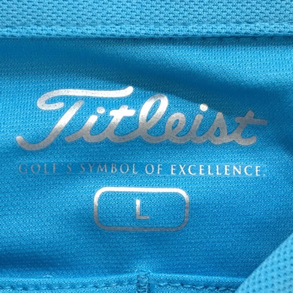 新品】タイトリスト×メルセデスベンツ 半袖ポロシャツ ライトブルー 胸