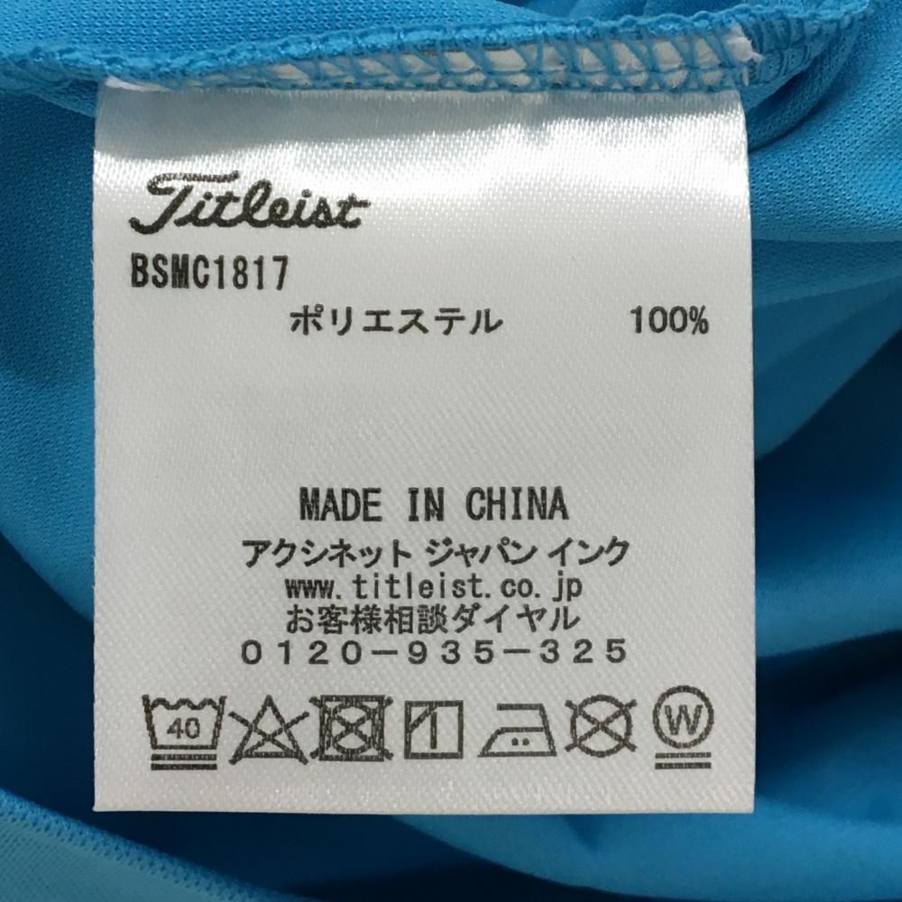 新品】タイトリスト×メルセデスベンツ 半袖ポロシャツ ライトブルー 胸