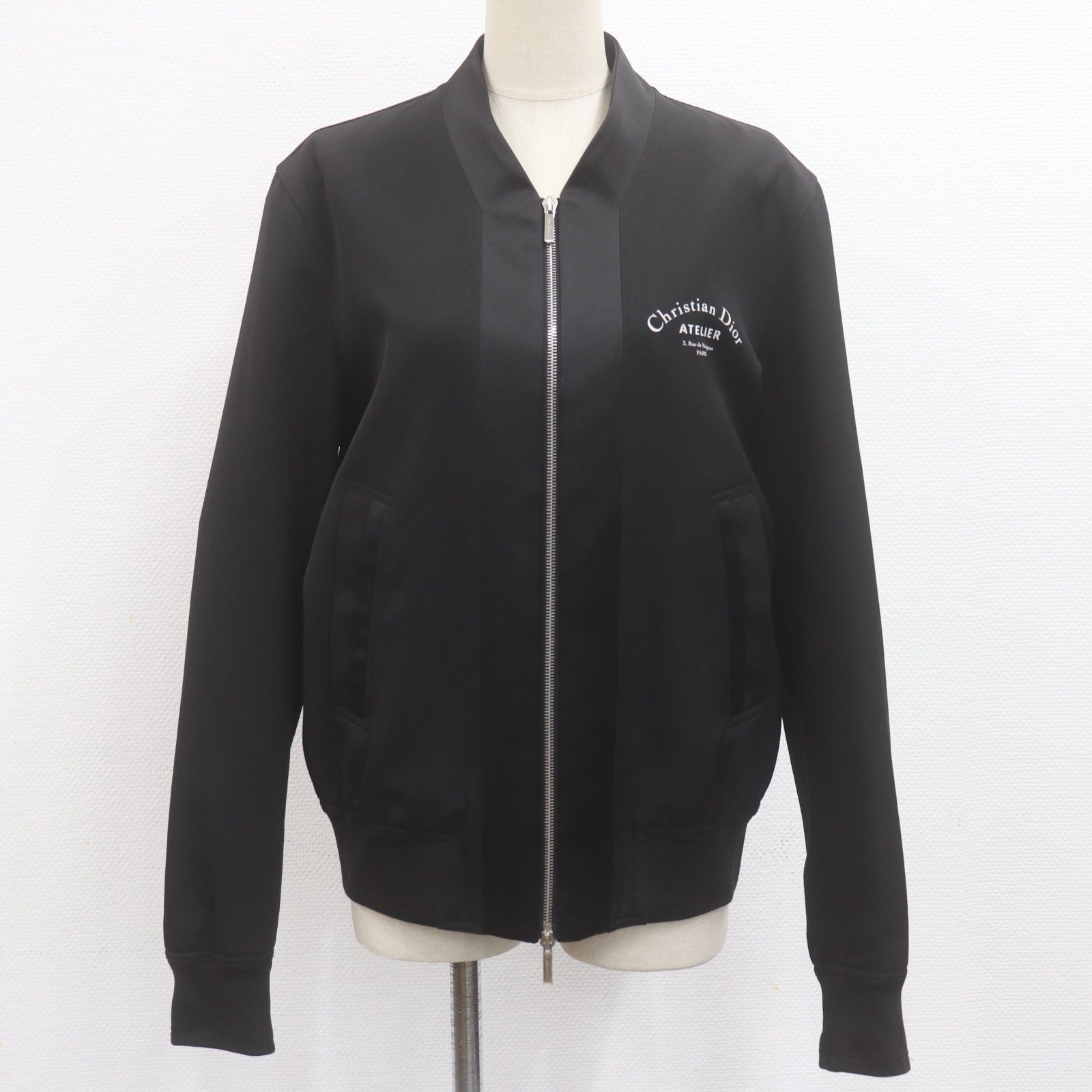 ITGSL611AGJC Dior HOMME ディオール オム アトリエ ウール×キュプラ ジャケット 18AW メンズ サイズ50 ブラック アウター