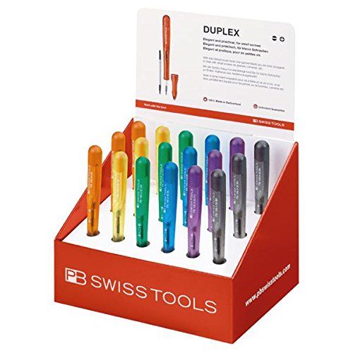 新品 PB SWISS TOOLS ピービースイスツールズ レインボーシリーズ クラシックハンドル ブレード差替式精密ドライバー ディスプレイセット 168.00POSCOL