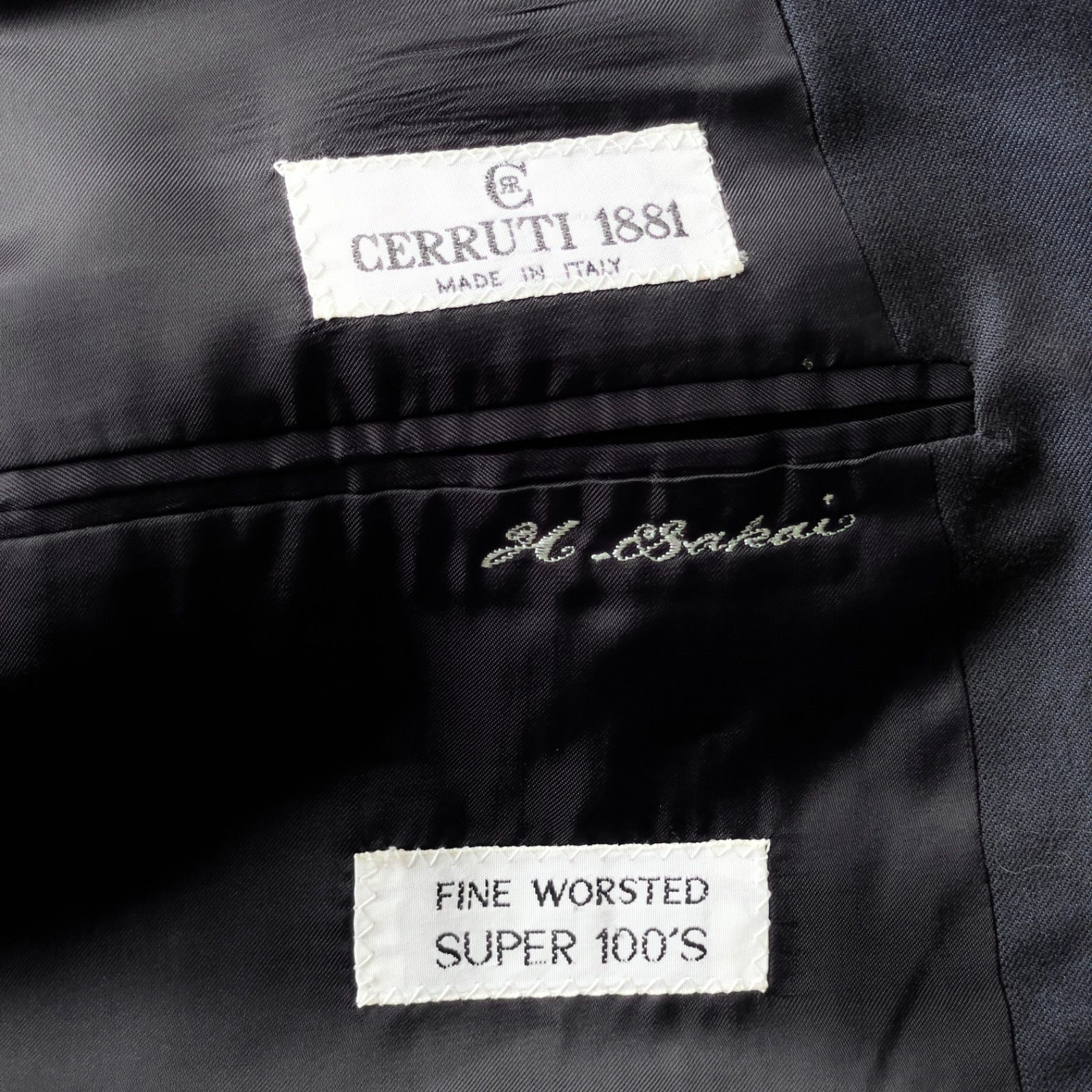 美品✨CERRUTI 1881 ダブルテーラードジャケット イタリア製 ファイン 