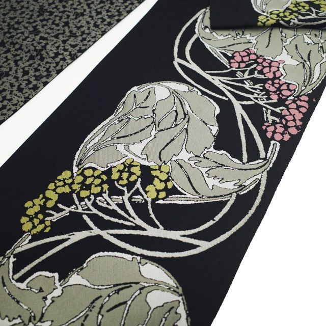 中古】 袋帯 山下織物 西陣 京都 リサイクル 正絹 全通 ART Nouveau