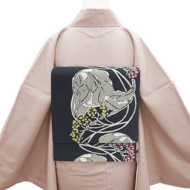 中古】 袋帯 山下織物 西陣 京都 リサイクル 正絹 全通 ART Nouveau