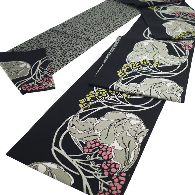 中古】 袋帯 山下織物 西陣 京都 リサイクル 正絹 全通 ART Nouveau