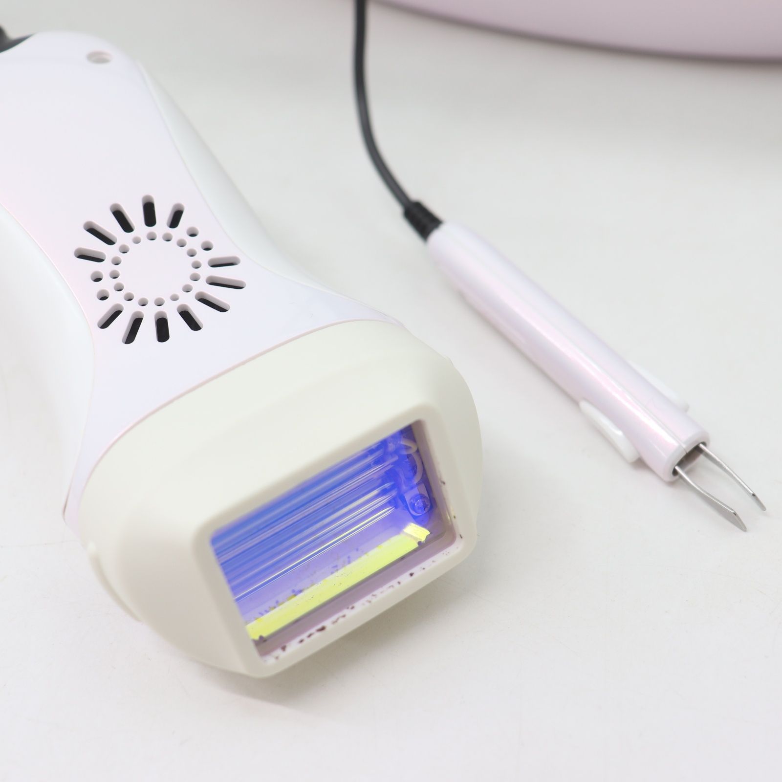 【美品】ケノン Ver.6.2 眉脱毛あり カートリッジ2点 新品エクストラ+中古ラージ 脱毛器 kenon 本体 美品】ケノン Ver.6.2 眉脱毛あり エクストラカートリッジ付き 脱毛器