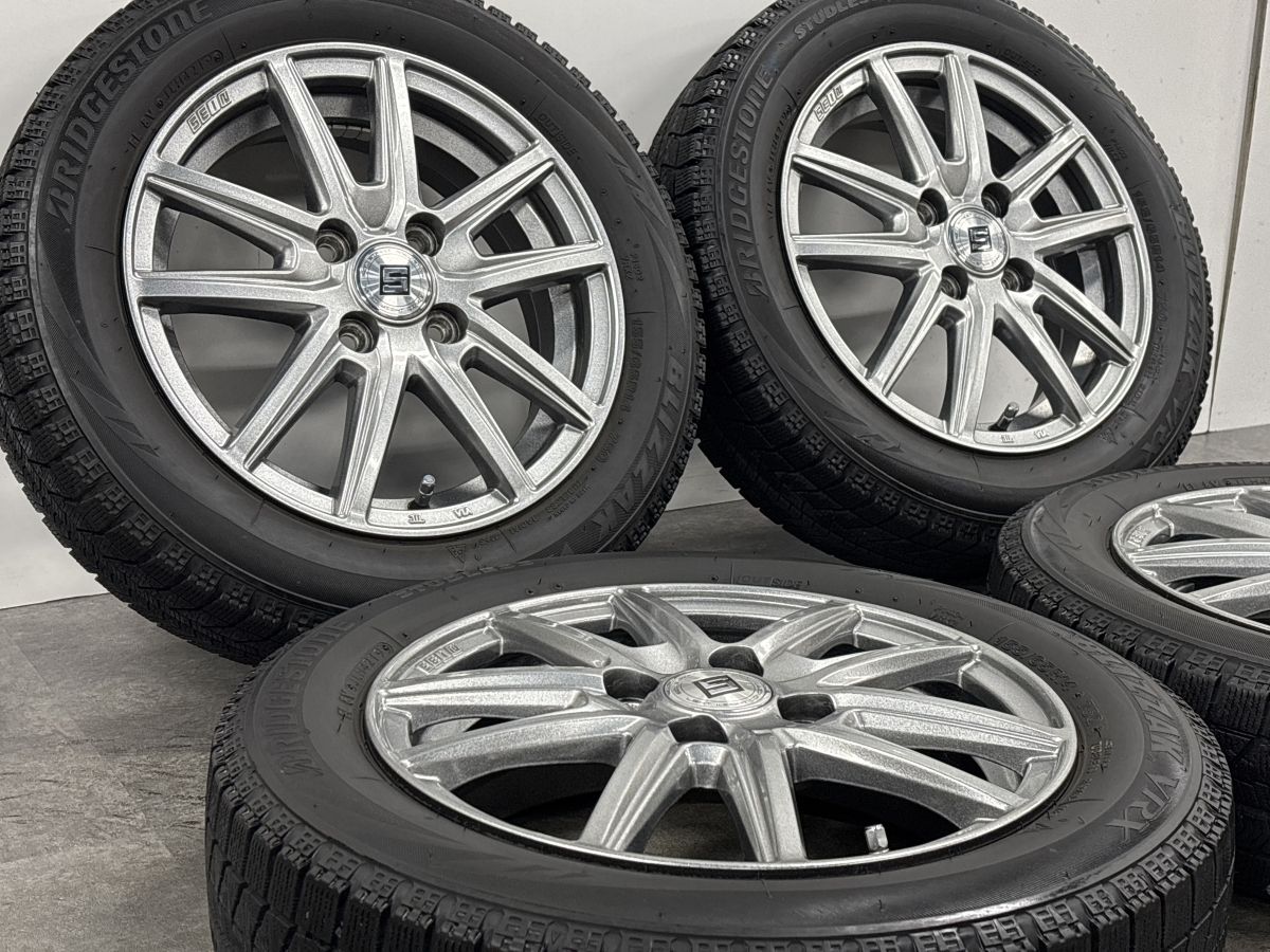 美品】SEIN SS 14in 4.5J +45 PCD100 ブリヂストン ブリザック VRX 155