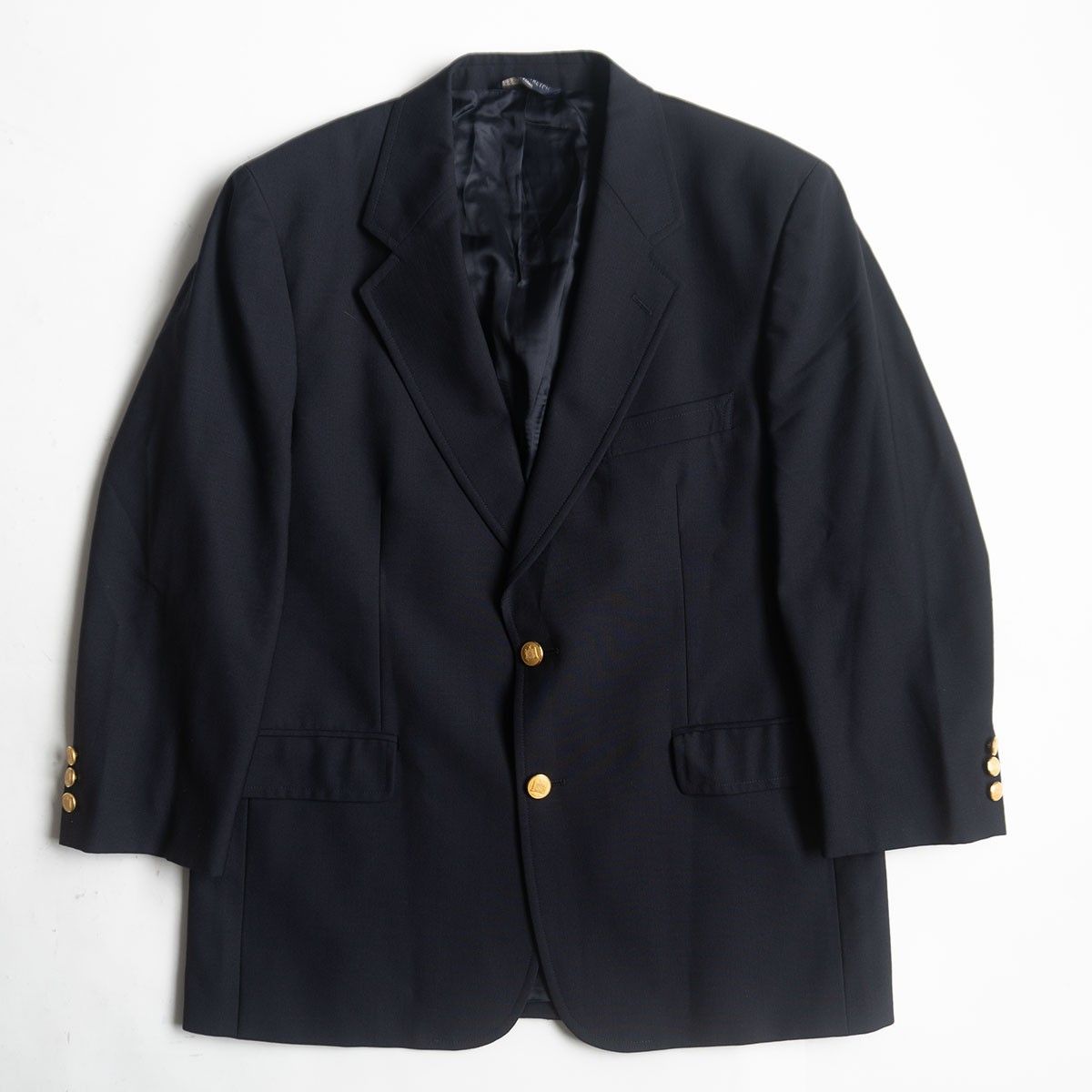 最高級品】BROOKS BROTHERS【テーラードジャケット /紺ブレ】40S 金