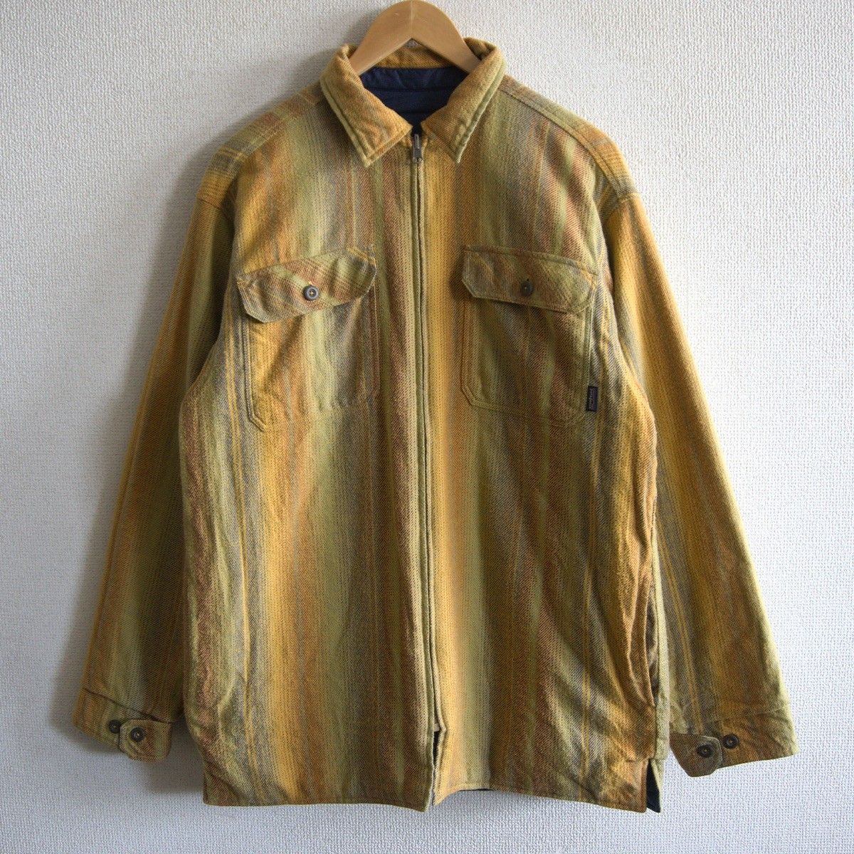 patagoniaリバーシブルフランネルジャケット サイズXL 希少】PATAGONIA 