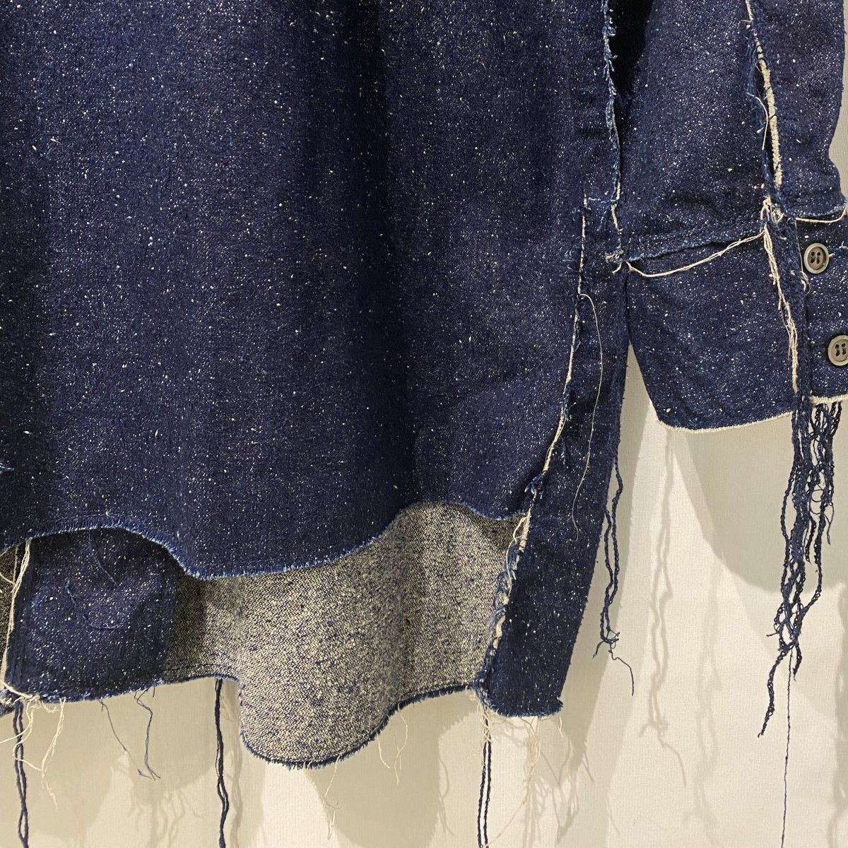 Midorikawa 25AW SILK DENIM SHIRTシルクデニムオーバーサイズシャツ
