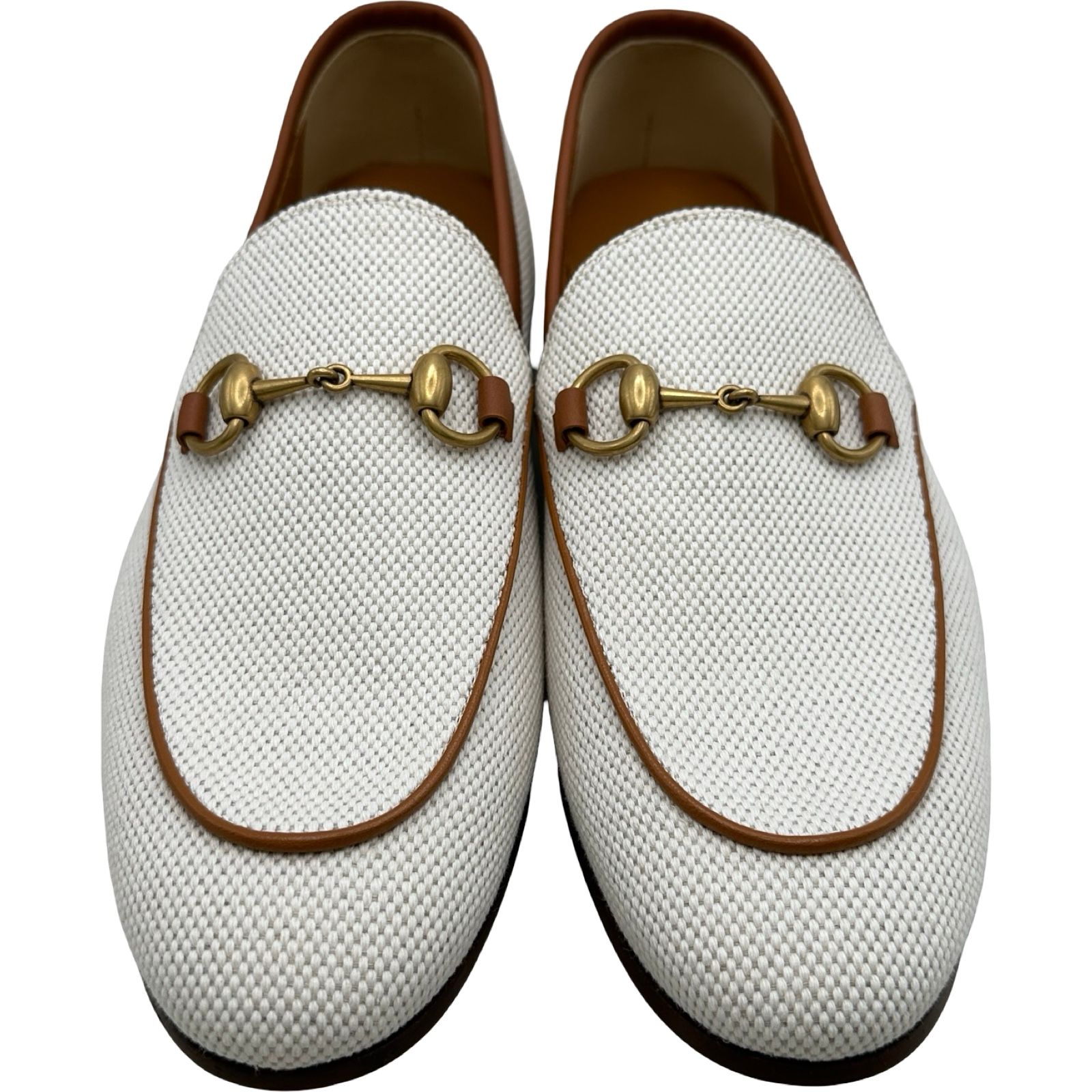 グッチ GUCCI ホースビットキャンバスローファー 430088 アイボリー