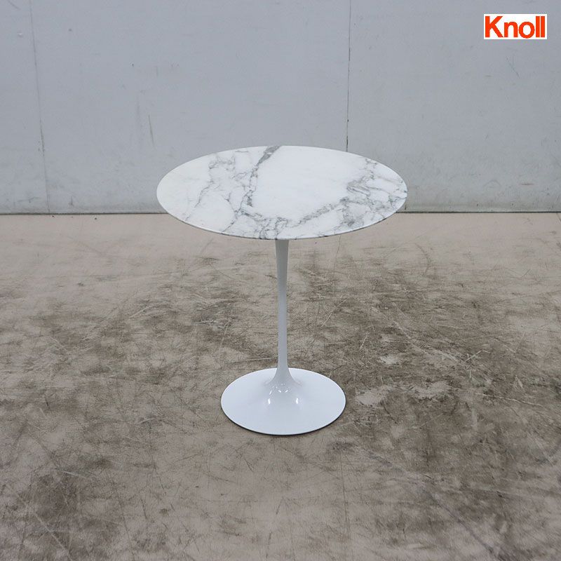 ◆展示品◆ Knoll ノル/ノール SAARINEN サーリネン コレクション チューリップテーブル サイドテーブル Φ51 大理石 ラウンド 34万