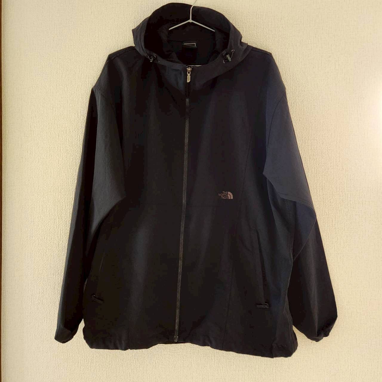 【良品】ザノースフェイス THE NORTH FACE フーデッド ジップジャケット ブラック L