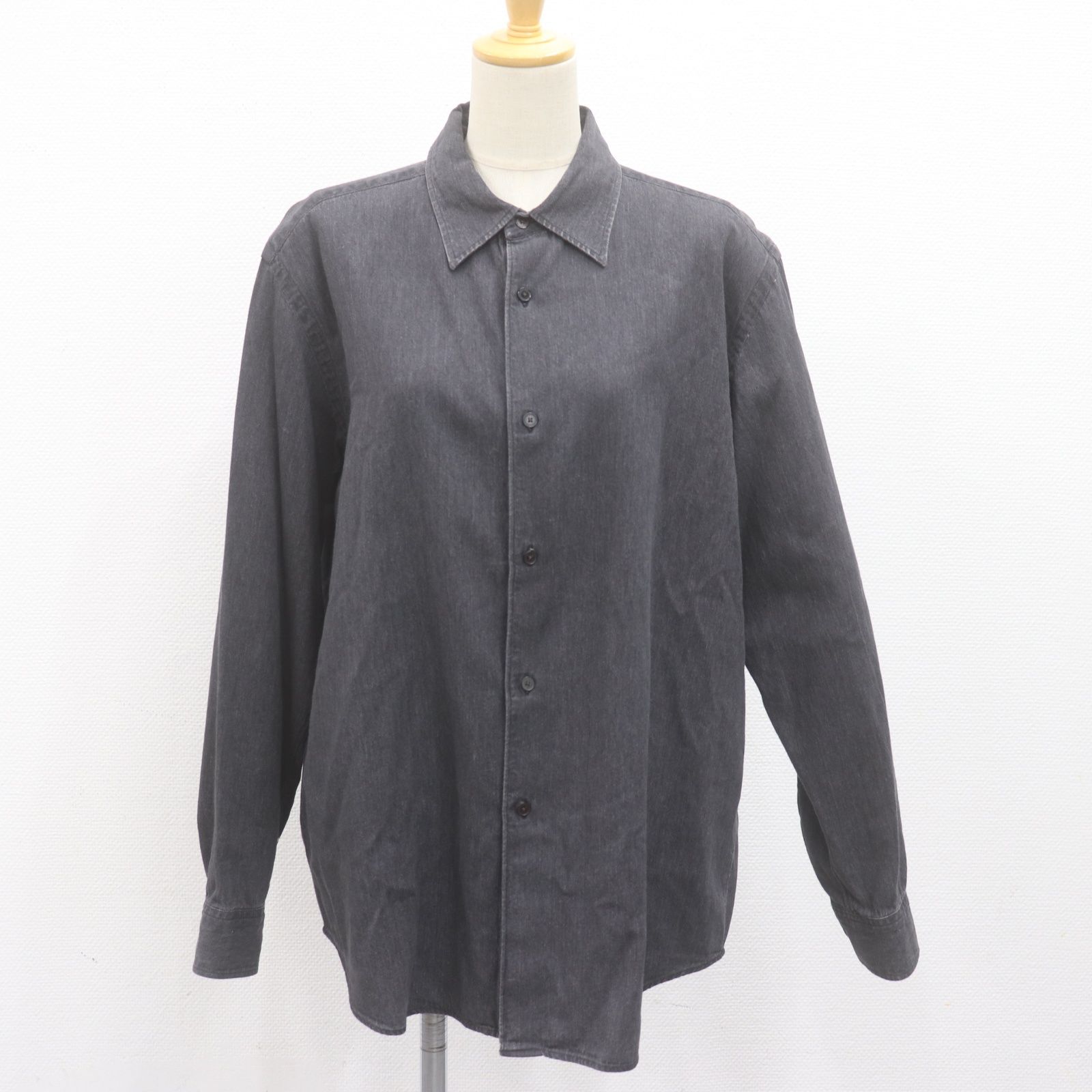 ITQUXXPIAF5W AURALEE オーラリー 24SS EDIFICE別注 デニムシャツ A24SS03GS 長袖 ブラック トップス メンズ サイズ3